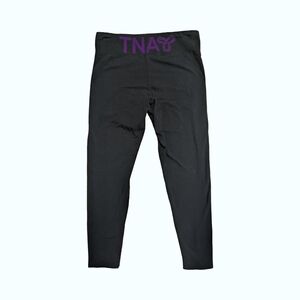 TNA Mid-Rise Crop Leggings With Big Logo On Back Y2K Style